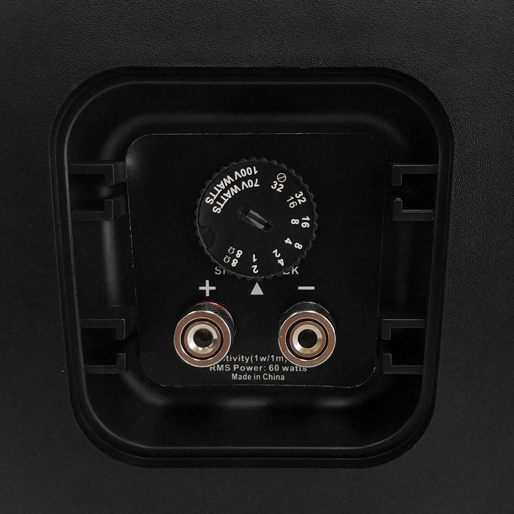 HF-IO5PT: 5.25 Inch Indoor/Outdoor Wall Mounted Speaker (Single) - 70V/100V - 120W Max - IP56 Rated - Black
